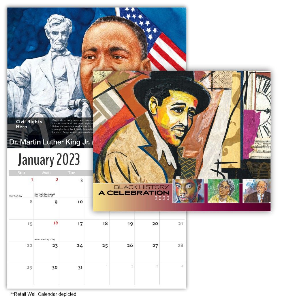 Black History: A Celebration Wall Calendar Quality Wall Calendar Gift - Black History Wall Calendar
