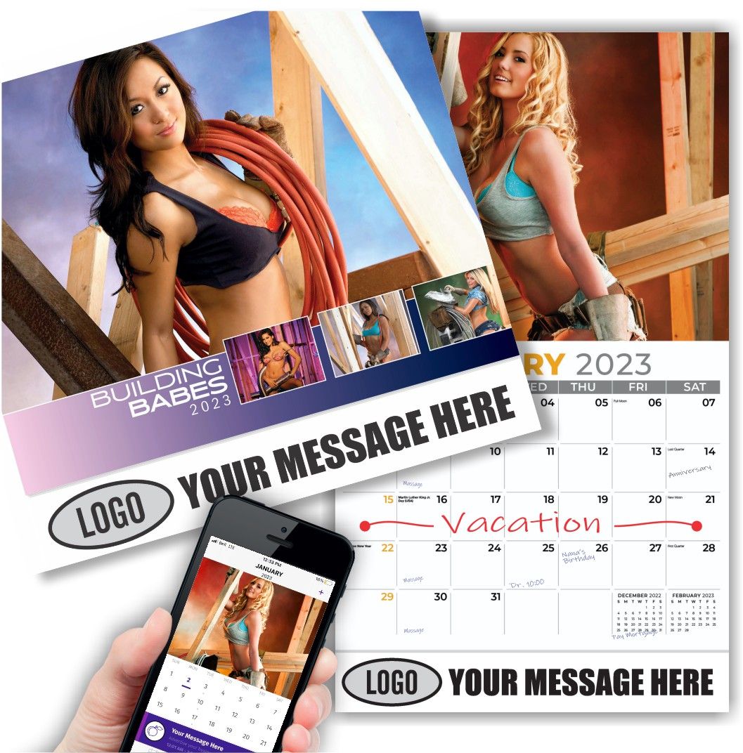 Building Babes Wall Calendar Quality Wall Calendar Gift - Building Babes Wall Calendar