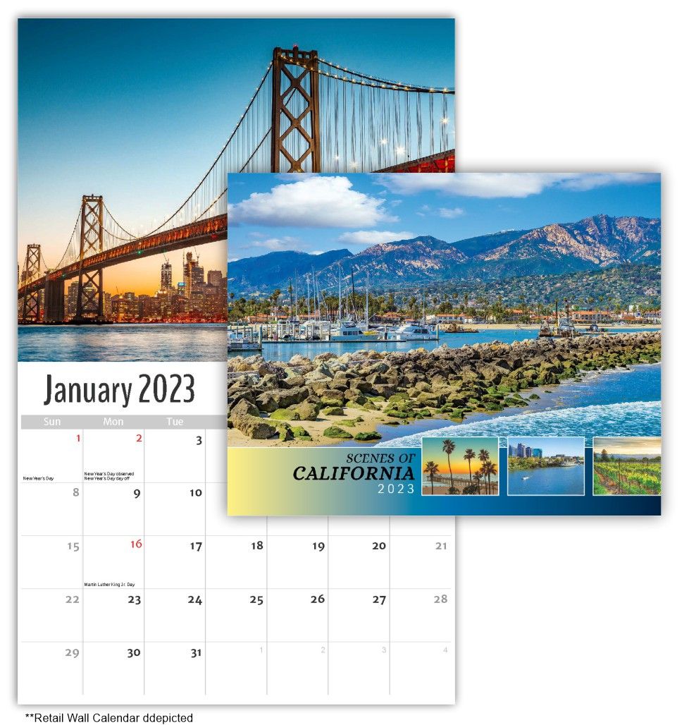 Scenes of California Wall Calendar Scenes of California Wall Calendar - Quality Wall Calendar Gift