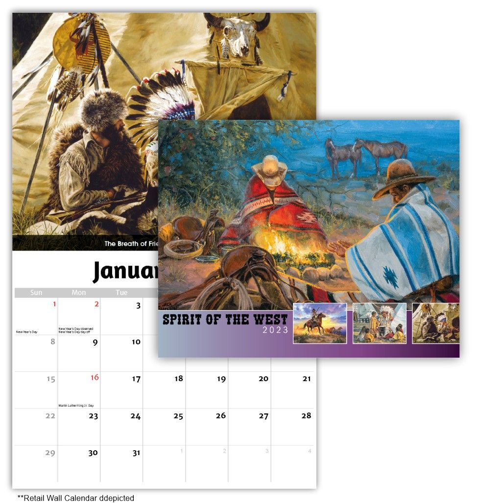 Spirit of the West Wall Calendar Spirit of the West (Old West Art) Wall Calendar - Quality Wall Calendar Gift