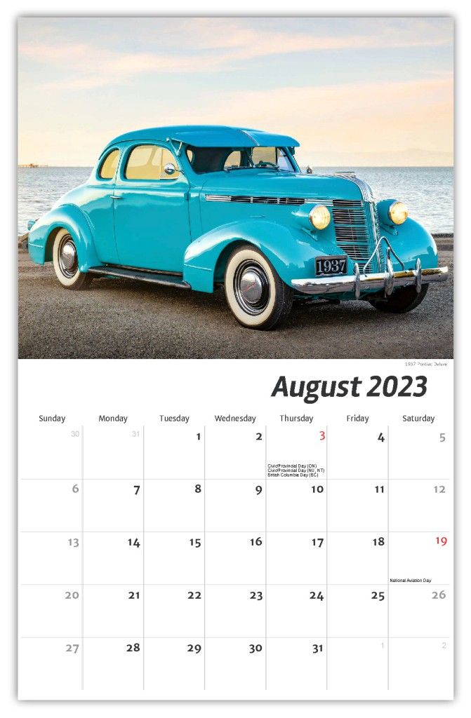 2023 Wall Calendar GM Classic Cars 2023 Wall Calendar GM Classic Cars