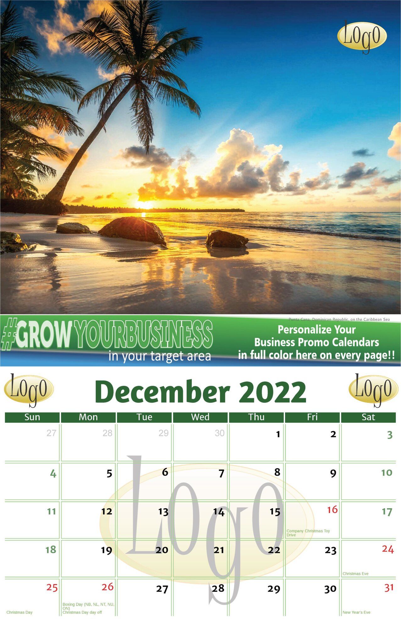 Personalize Your Business Promotion Calendars - CalendarWorld.com