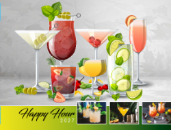 Happy Hour Cocktails Theme Template