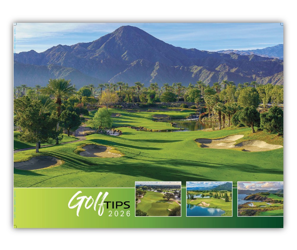 Quality Wall Calendar Gift - Golf Tips 2025 calendar