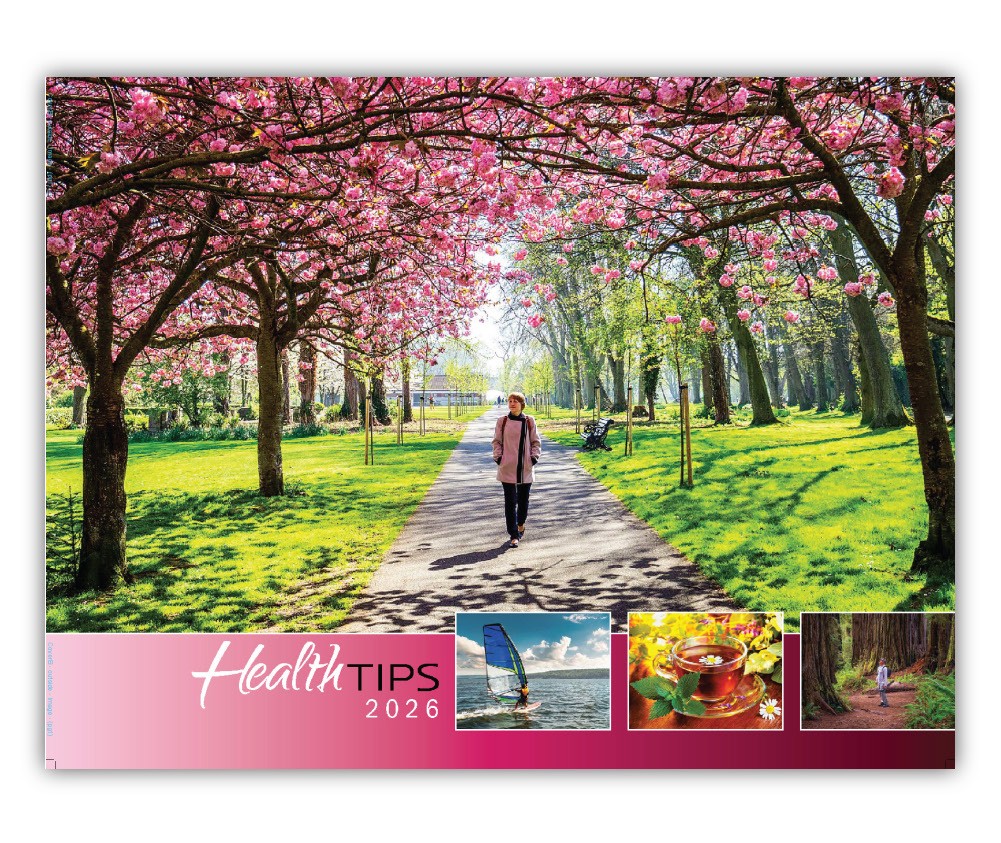 Health Tips Wall Calendar