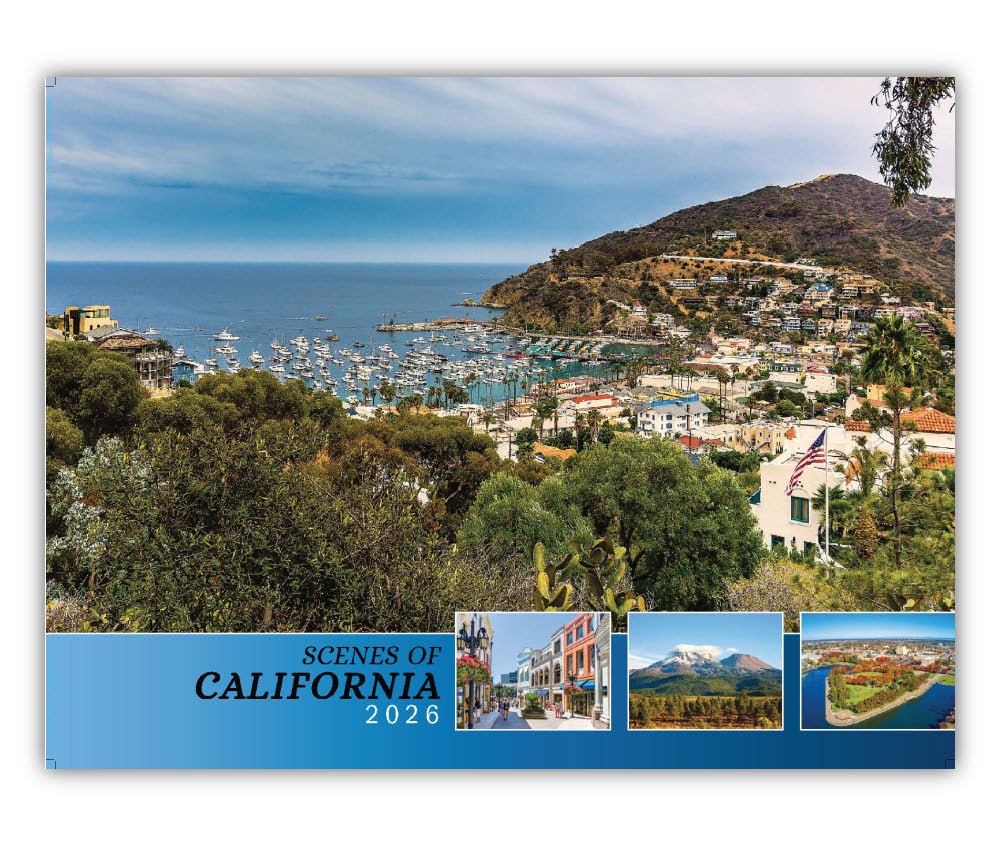 Quality Wall Calendar Gift - Scenes of California 2025 calendar