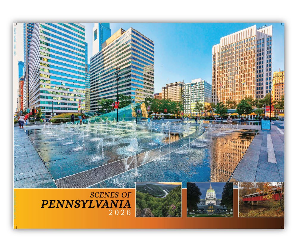 Quality Wall Calendar Gift - Scenes of Pennsylvania 2025 calendar