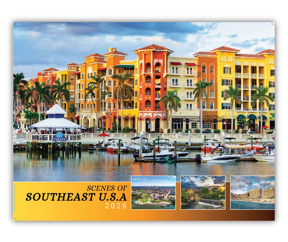 Quality Wall Calendar Gift - Scenes of Southeast USA 2025 calendar