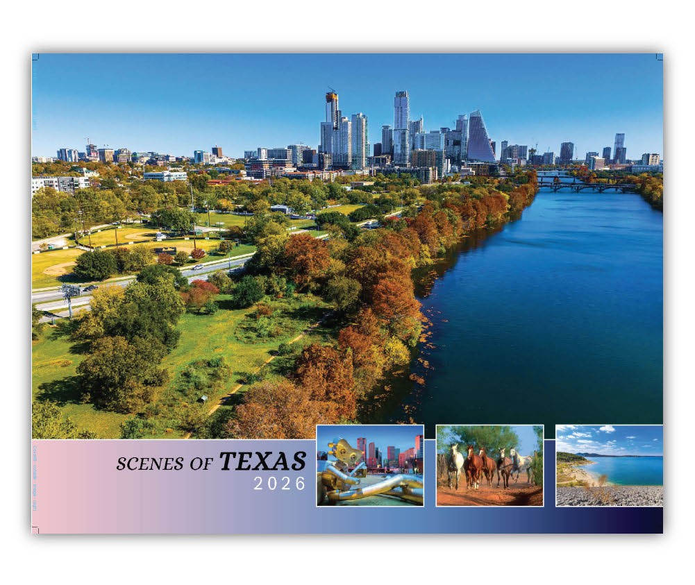 Quality Wall Calendar Gift - Scenes of Texas 2025 wall calendar