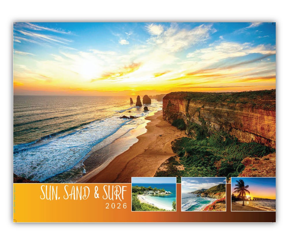 Sun, Sand and Surf Wall Calendar