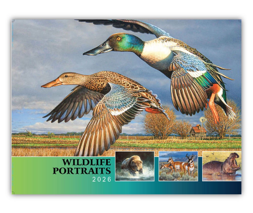 Quality Wall Calendar Gift - Wildlife Portraits 2025 wall calendar
