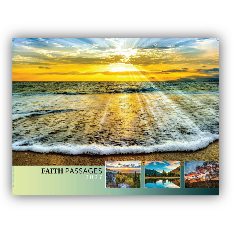 Quality Wall Calendar Gift - Faith Passages 2025 calendar