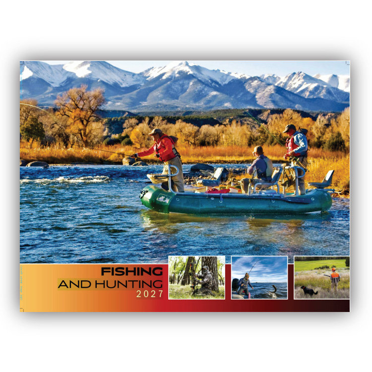 Quality Wall Calendar Gift - Fishing and Hunting 2025 calendar
