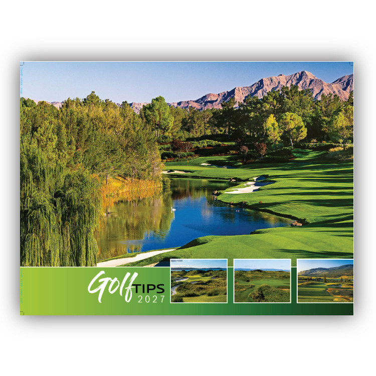 Golf Tips, Quips and Holes Wall Calendar
