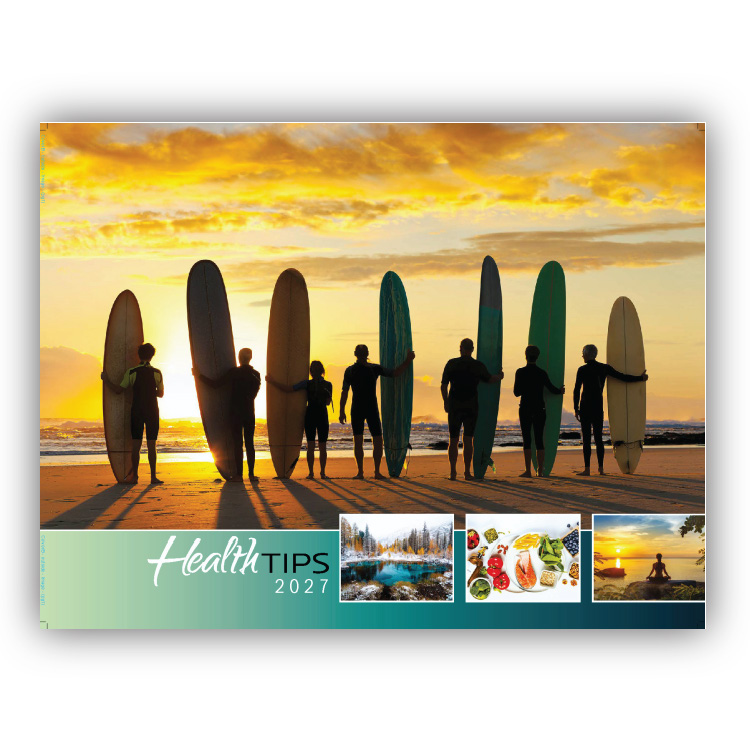 Quality Wall Calendar Gift - Health Tips 2025 calendar