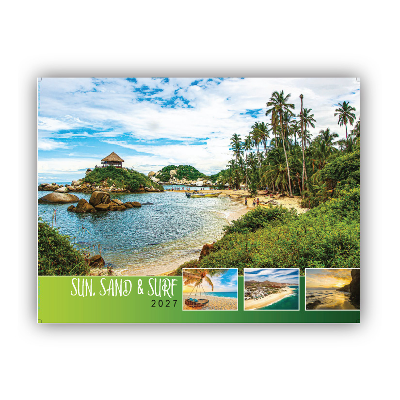 Sun, Sand and Surf Wall Calendar