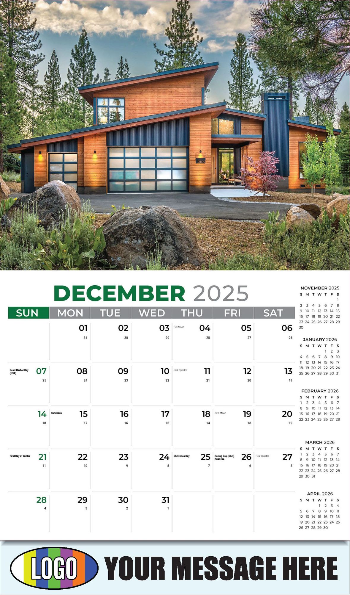 2026 Luxury Homes Business Promotional Calendar