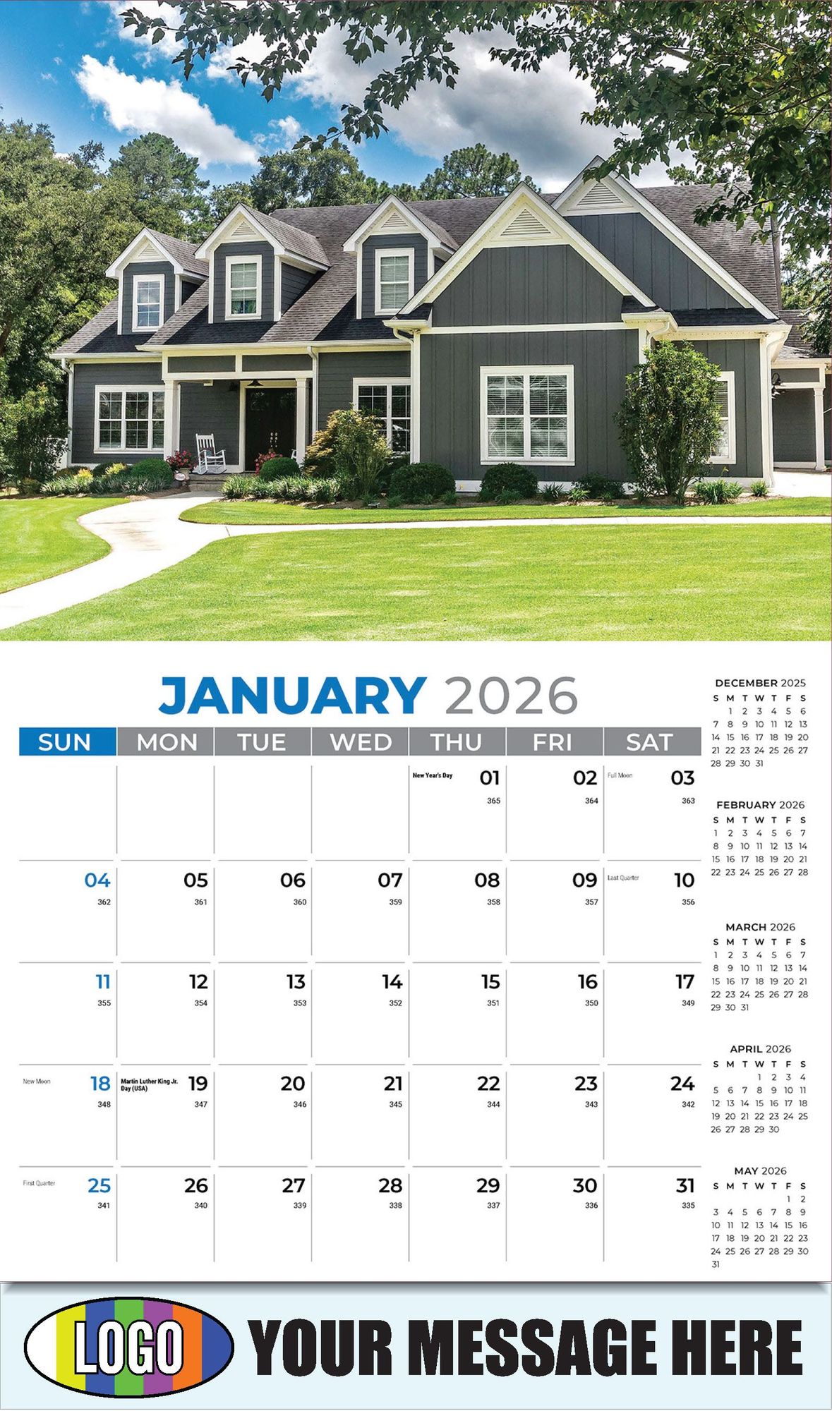 2026 Luxury Homes Business Promotional Calendar