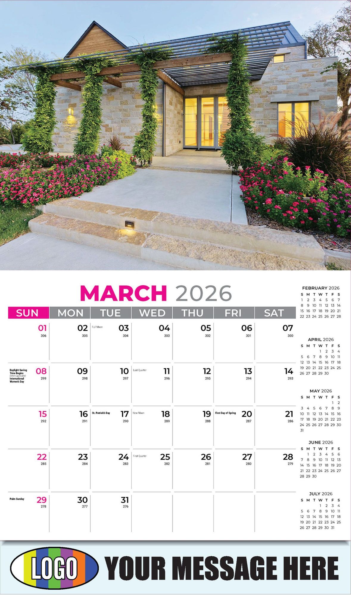 2026 Luxury Homes Business Promotional Calendar