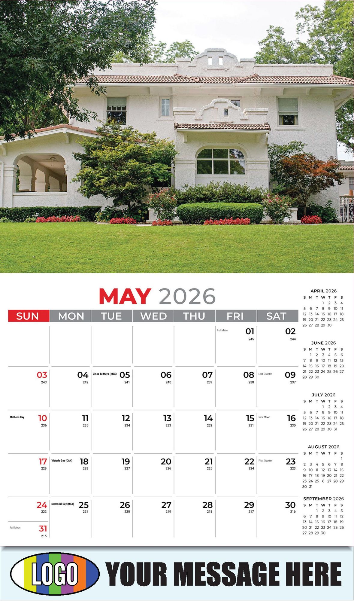 2026 Luxury Homes Business Promotional Calendar