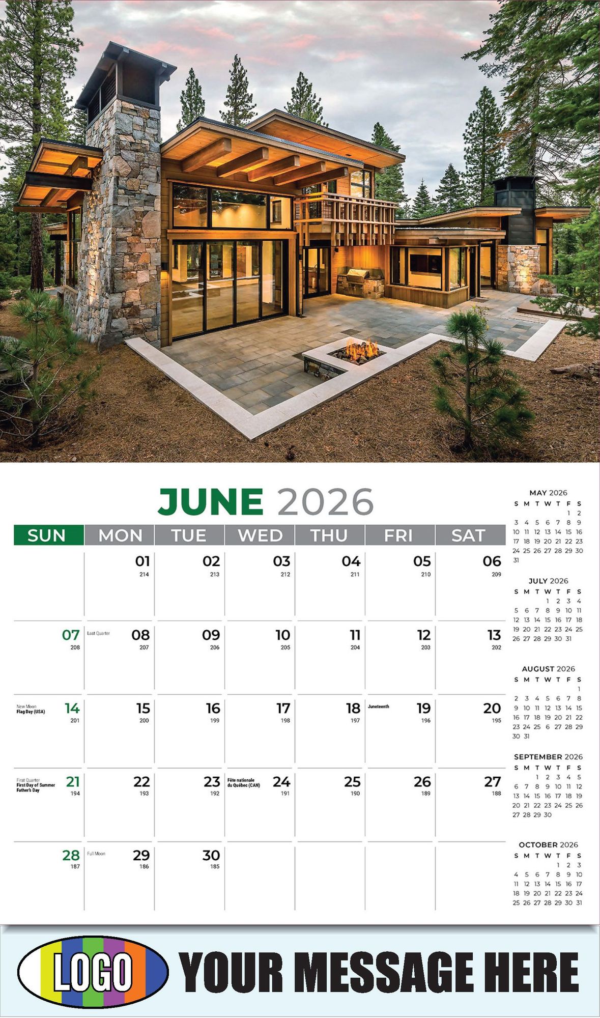 2026 Luxury Homes Business Promotional Calendar