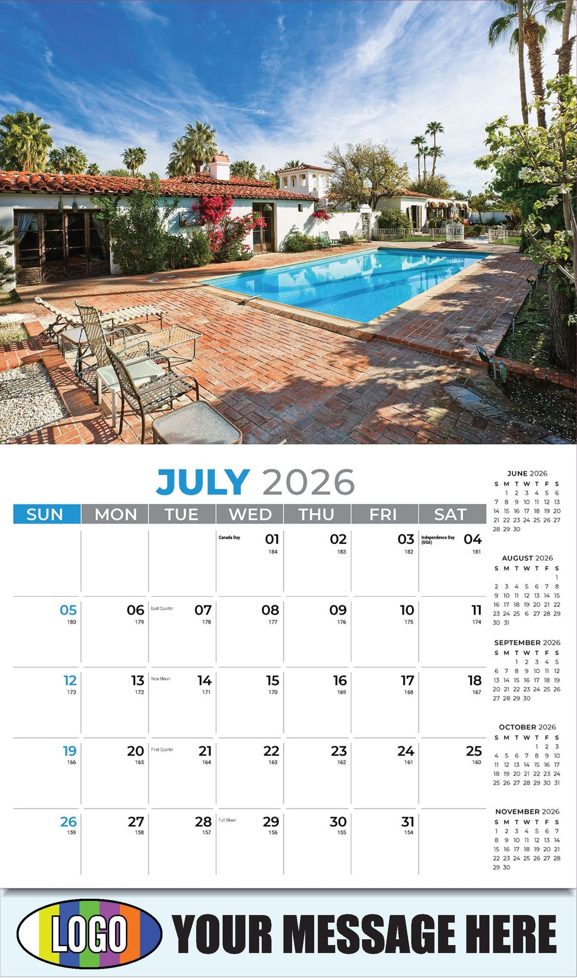 2026 Luxury Homes Business Promotional Calendar
