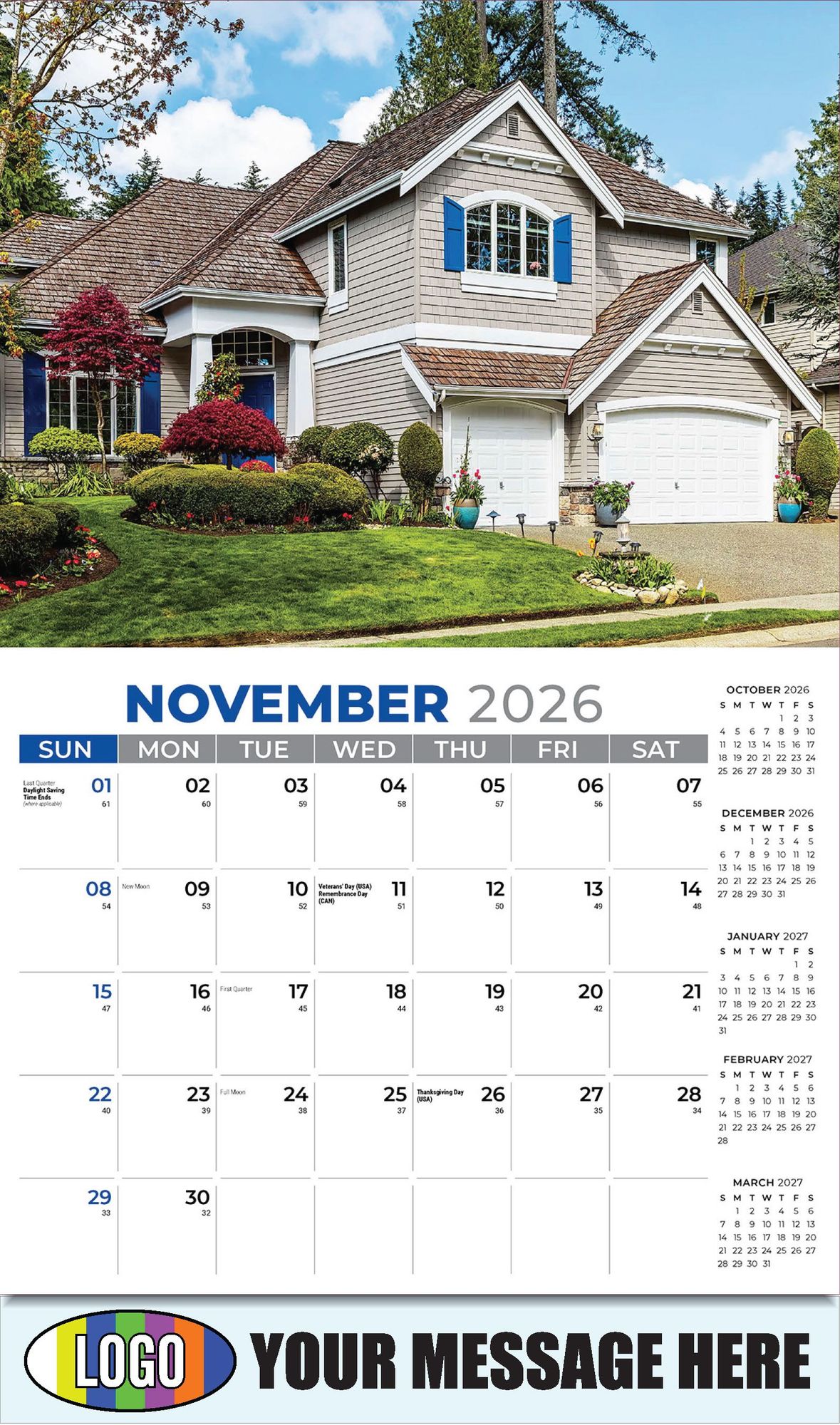 2026 Luxury Homes Business Promotional Calendar