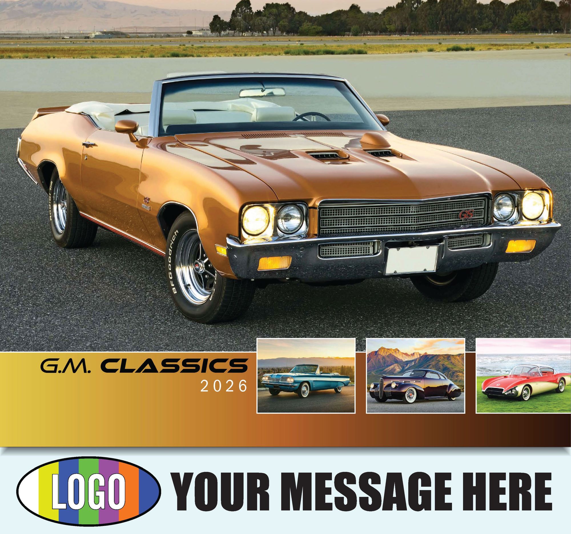 2026 GM Classic Cars Business Promotional Calendar