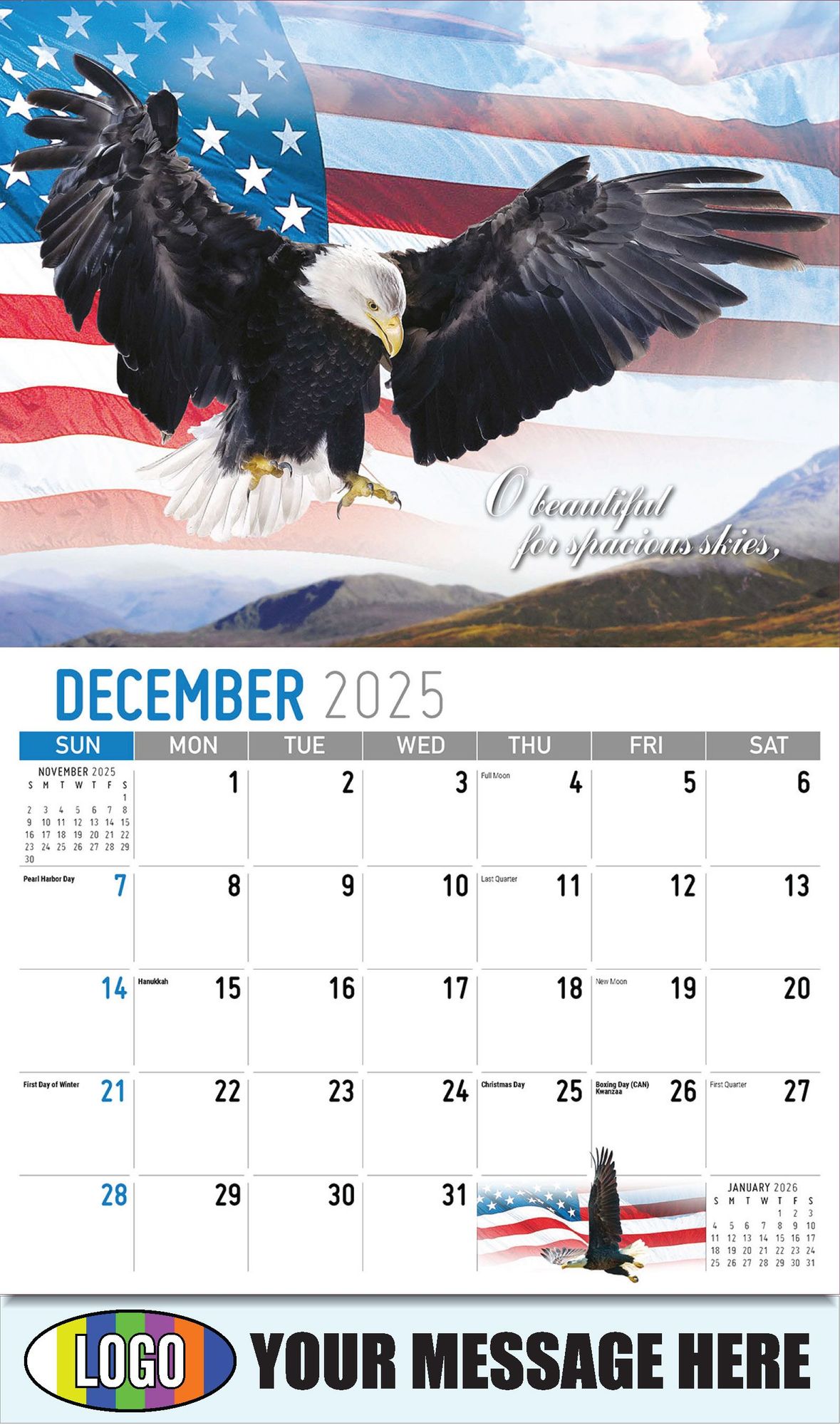 2026 America the Beautiful Business Promotional Calendar