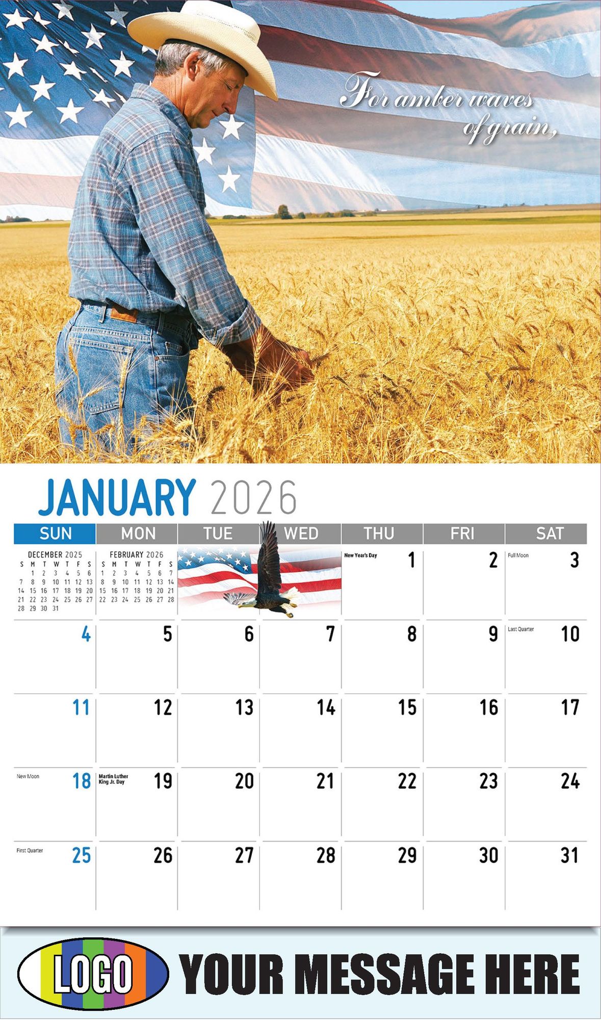 2026 America the Beautiful Business Promotional Calendar