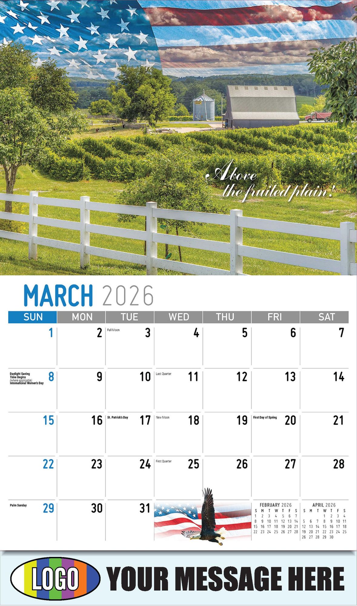 2026 America the Beautiful Business Promotional Calendar