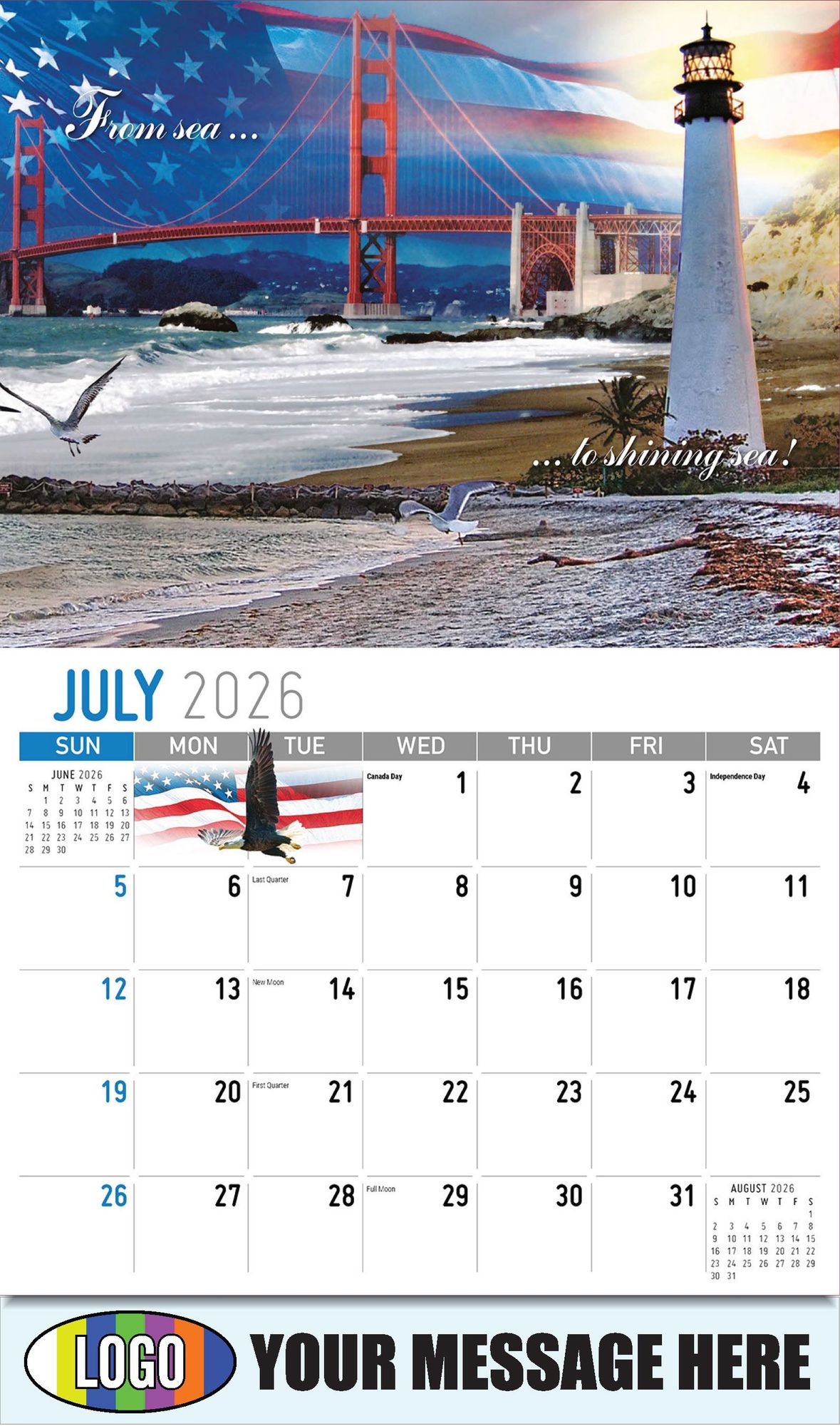 2026 America the Beautiful Business Promotional Calendar
