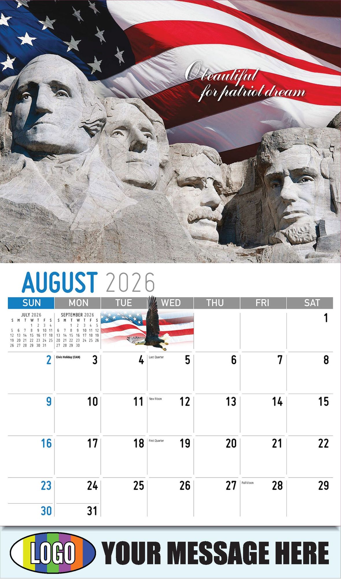 2026 America the Beautiful Business Promotional Calendar