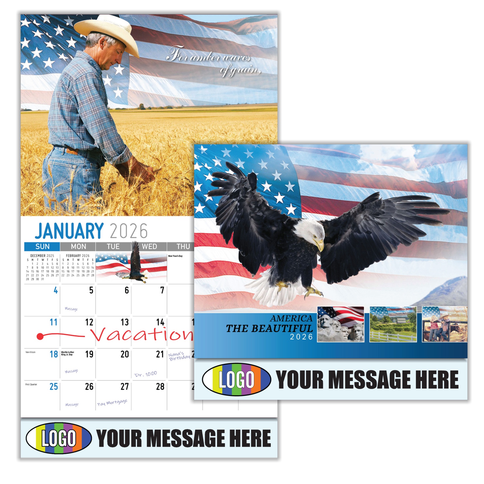 2026 America the Beautiful Business Promotional Calendar