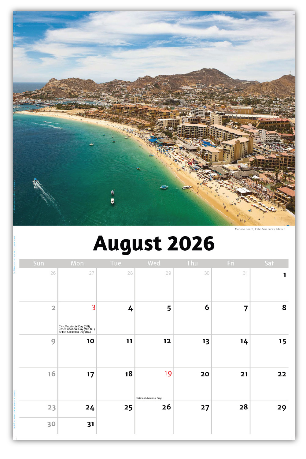 2026 Beauty of Latin America wall calendar