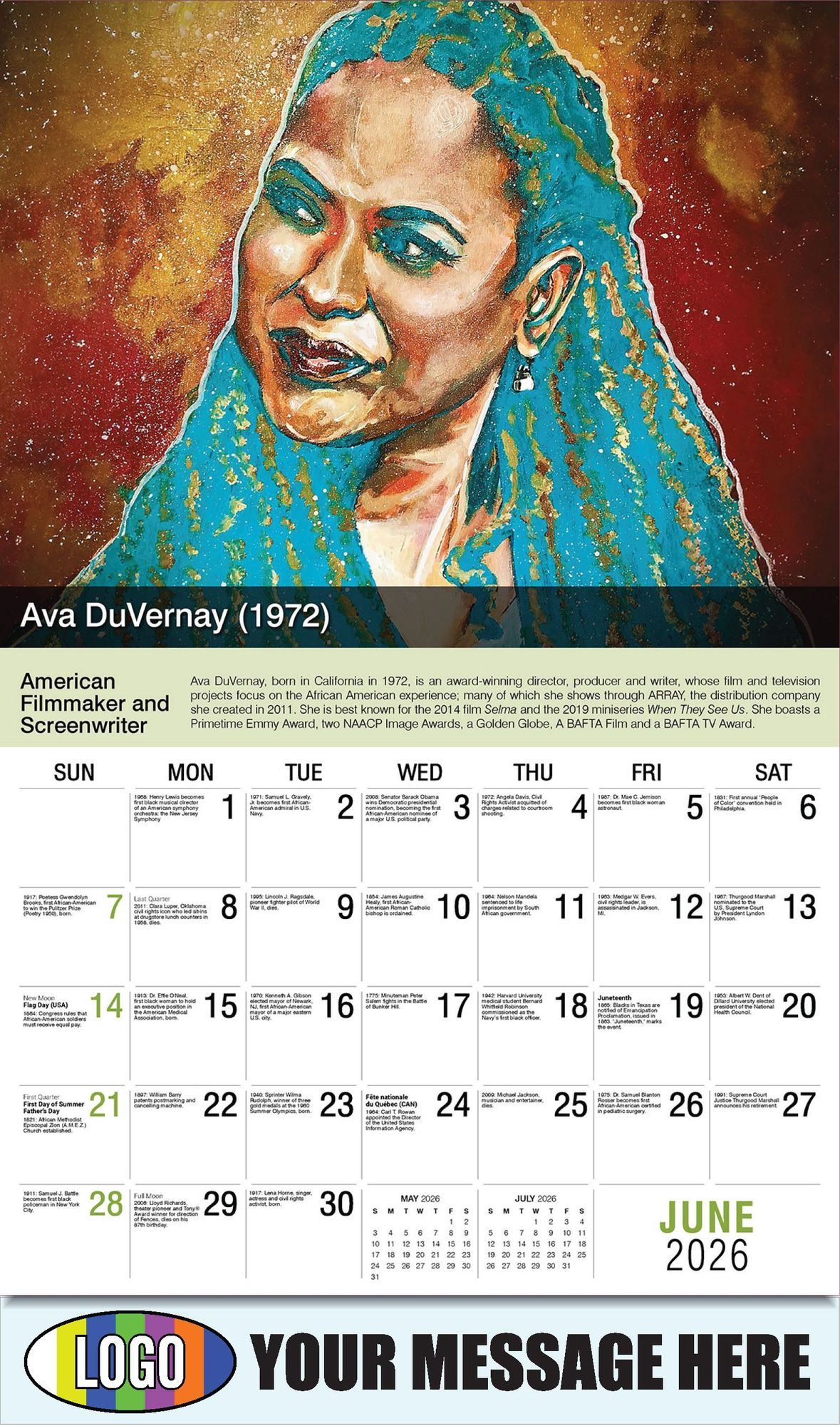 2026 Black History Business Promotional Calendar