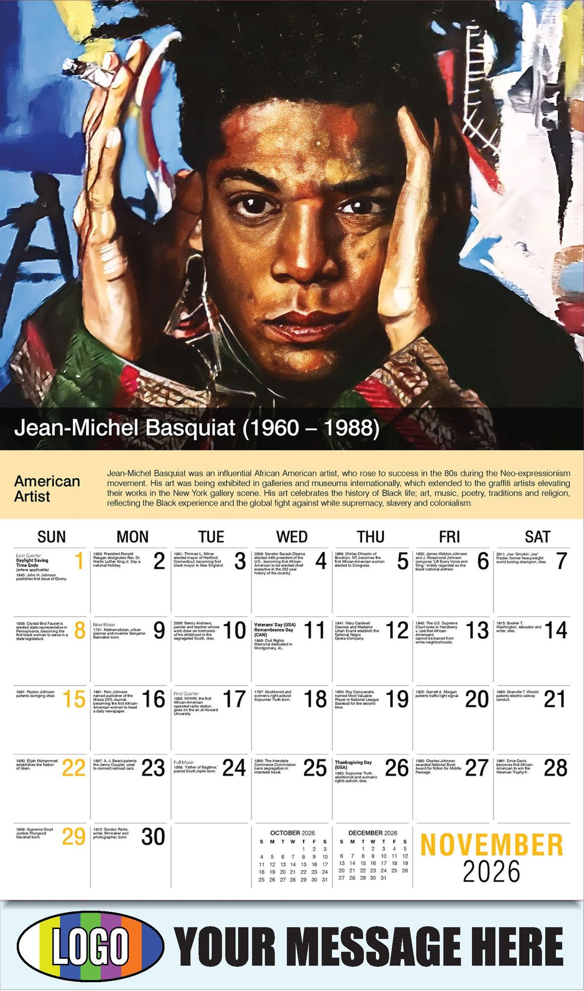 2026 Black History Business Promotional Calendar