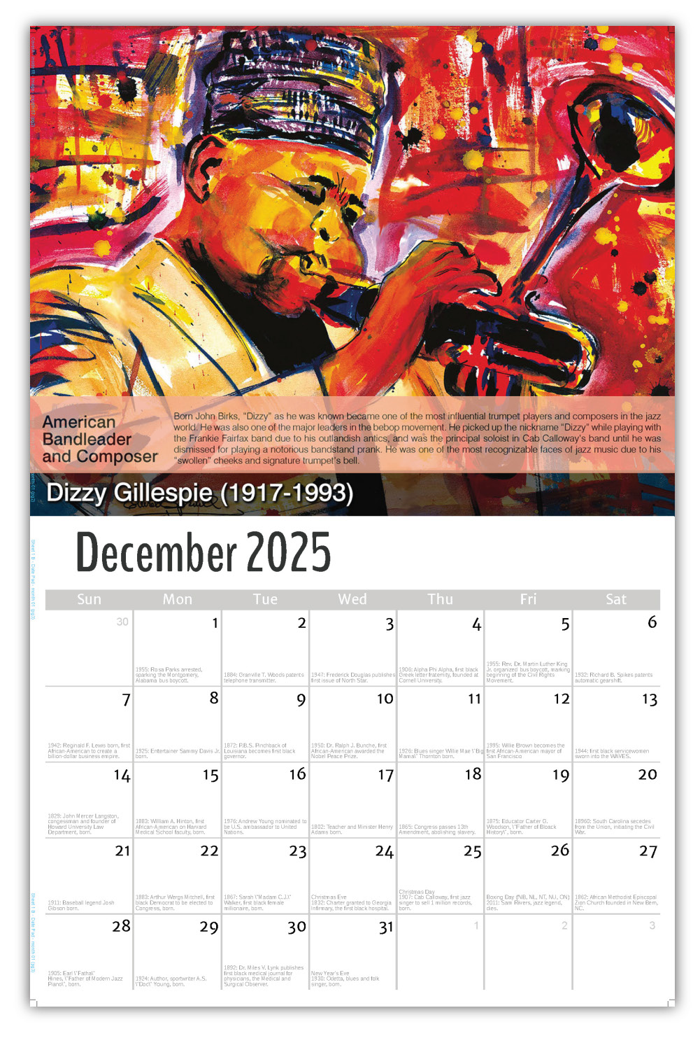 2026 Black History wall calendar