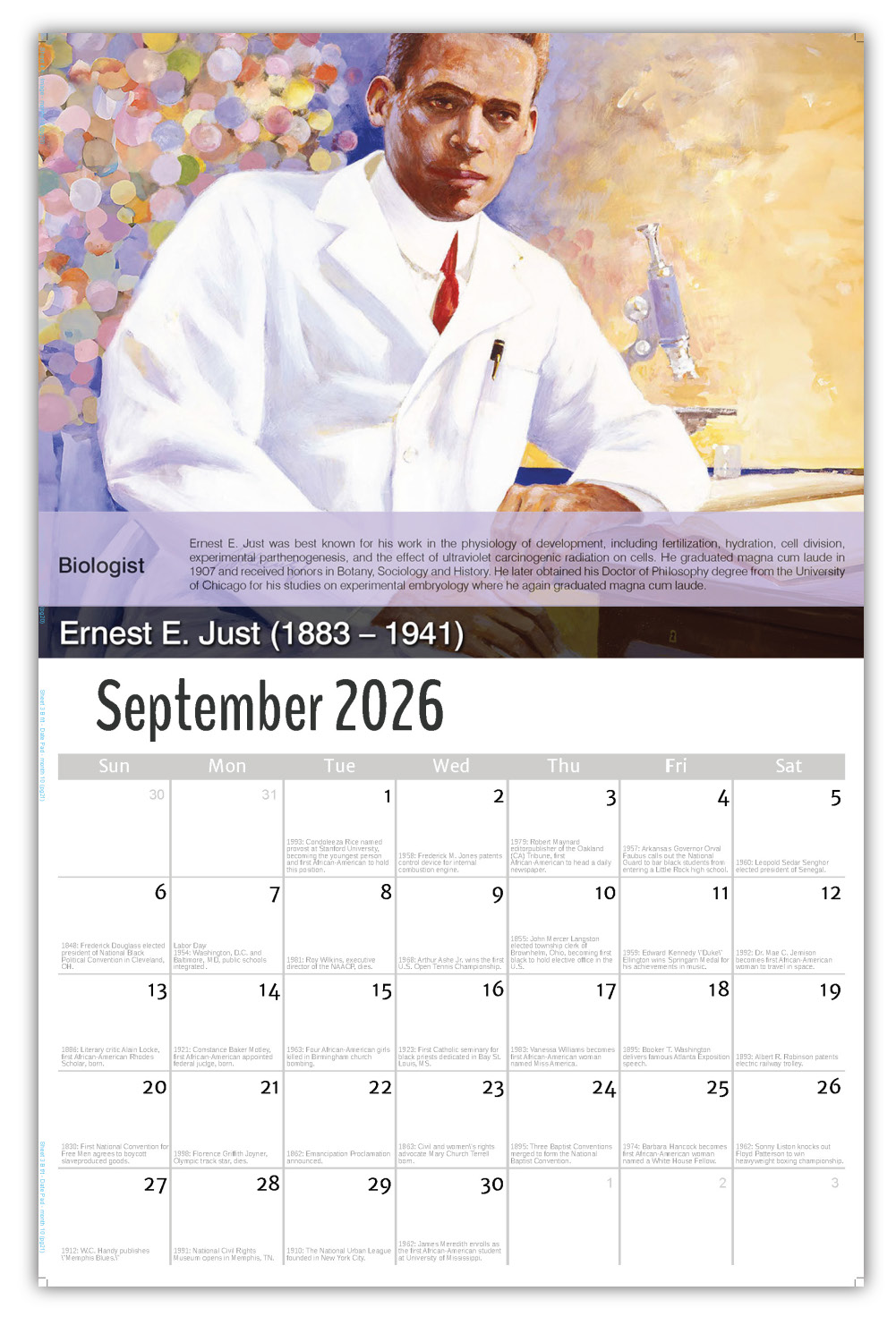 2026 Black History wall calendar