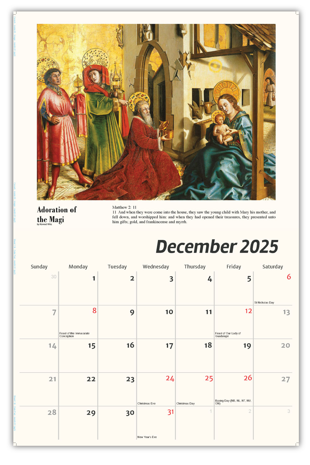 2026 Catholic Inspirations wall calendar