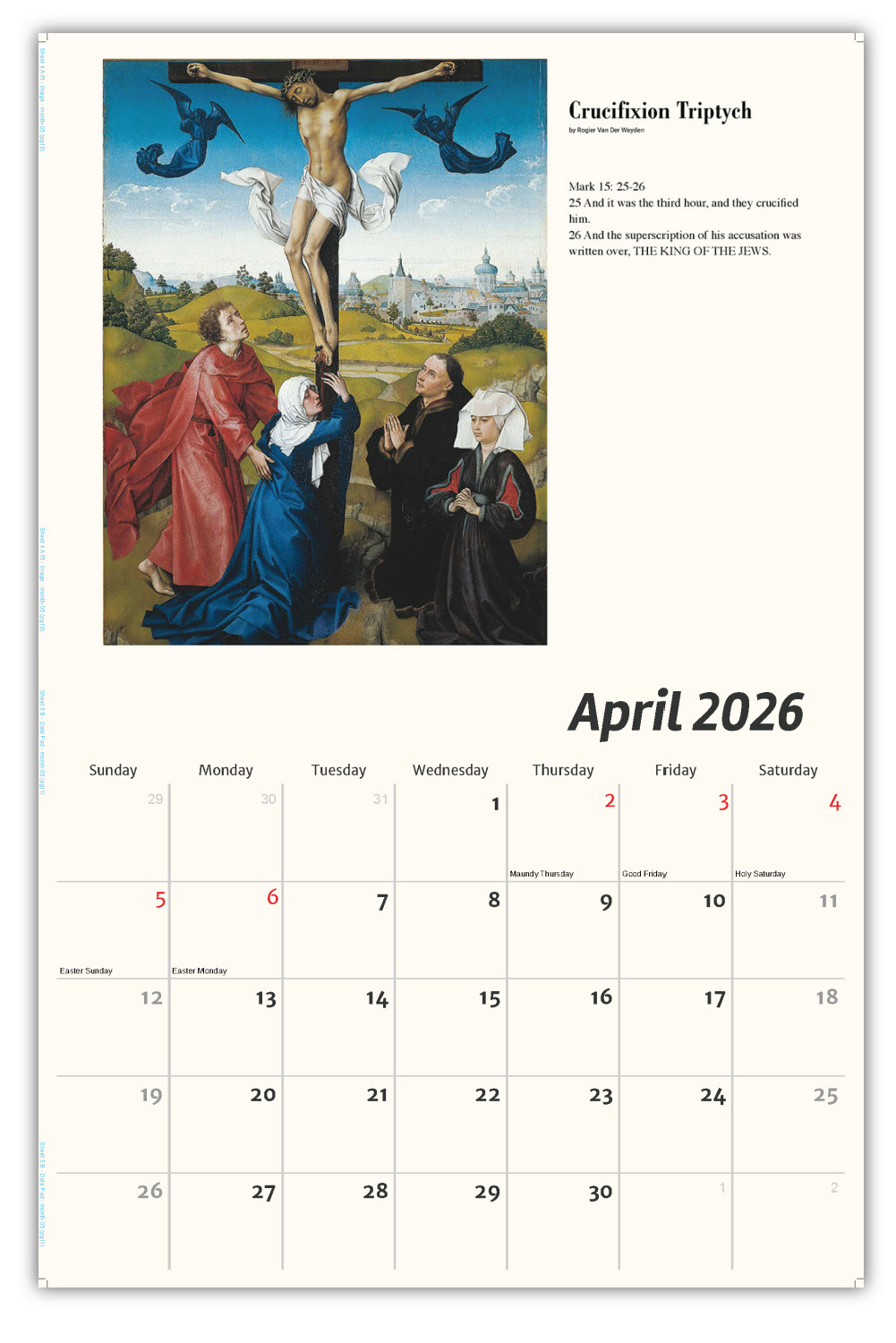 2026 Wall Calendar Catholic Inspirations
