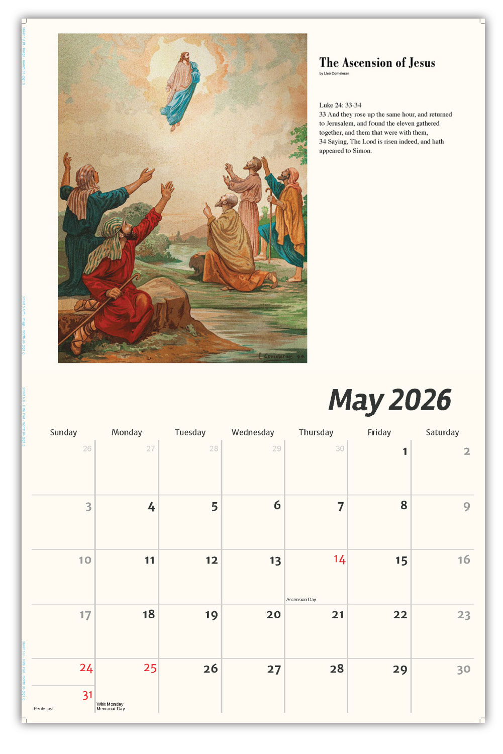 2026 Wall Calendar Catholic Inspirations