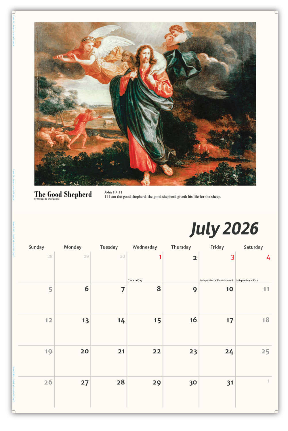 2026 Catholic Inspirations wall calendar