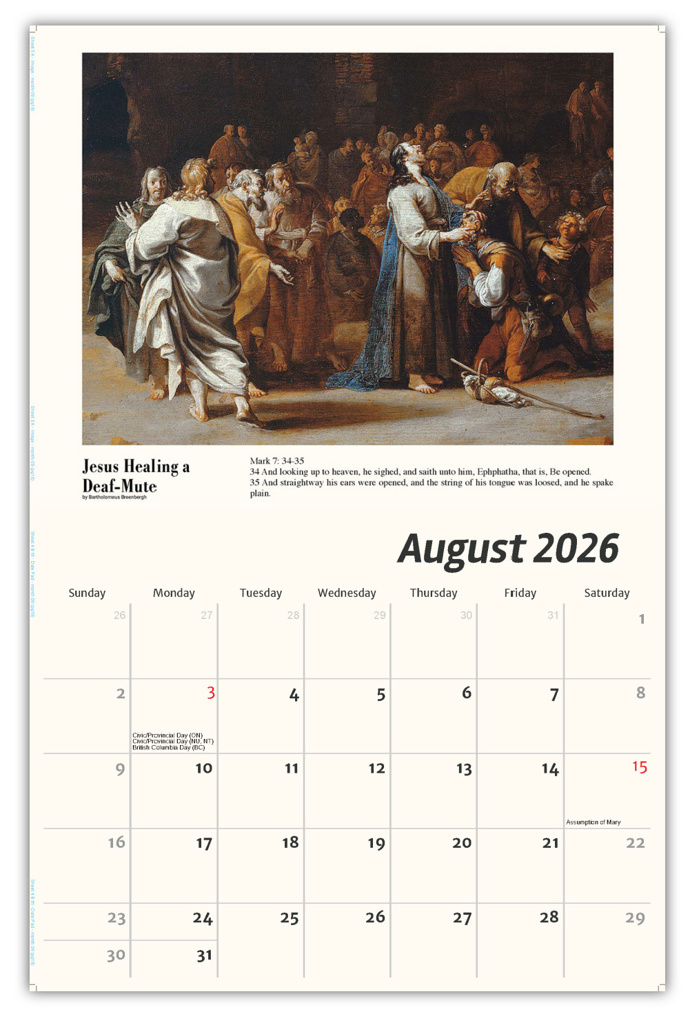 2026 Catholic Inspirations wall calendar