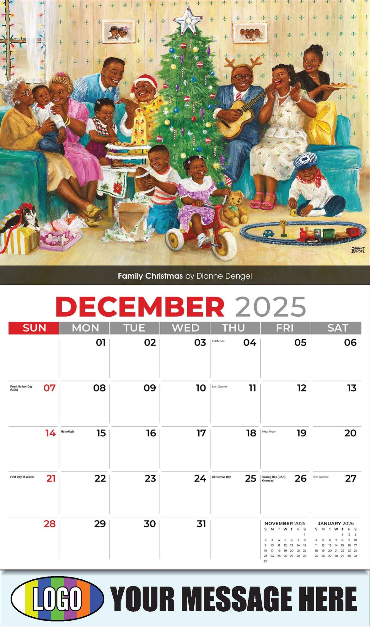 2026 Celebration of African-American Art Business Promotional Calendar