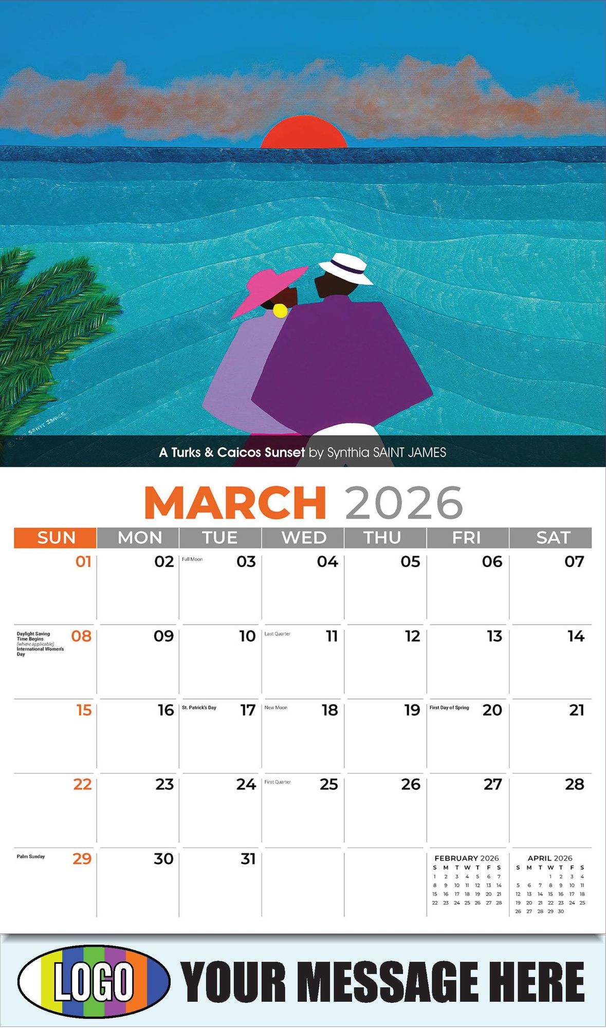 2026 Celebration of African-American Art Business Promotional Calendar