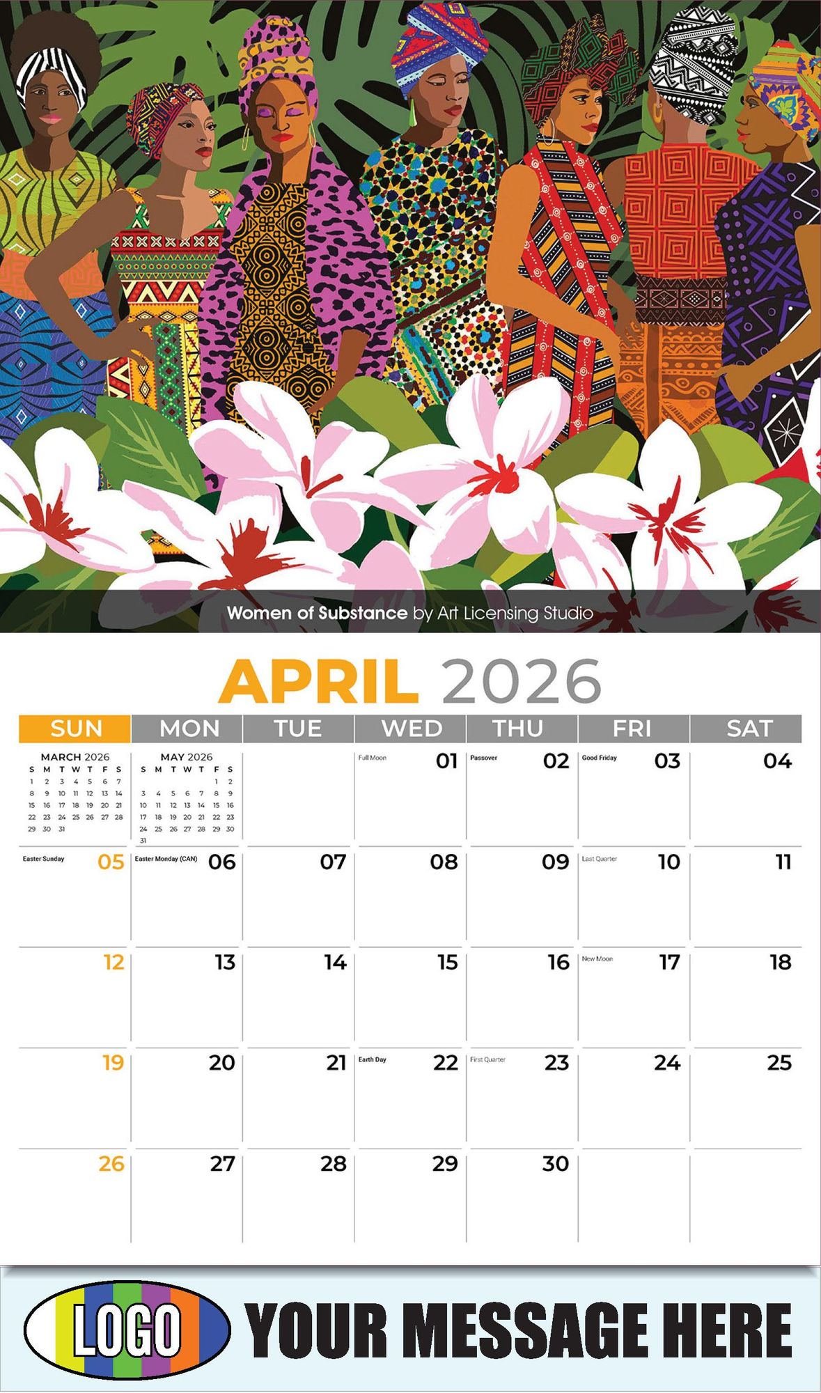 2026 Celebration of African-American Art Business Promotional Calendar