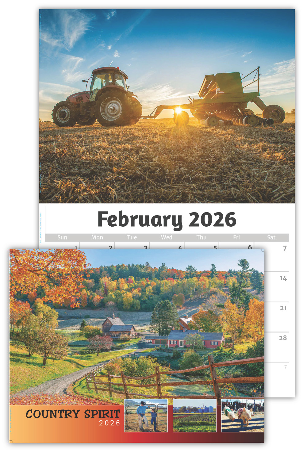 2026 Country Spirit wall Calendar