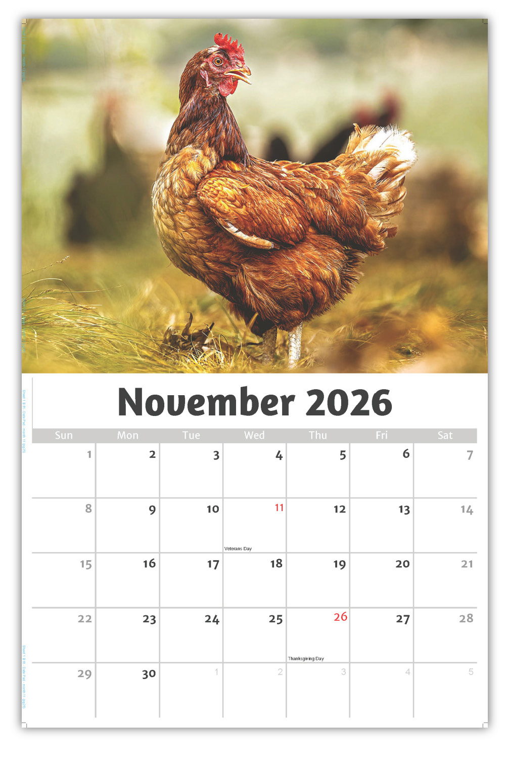 2026 Country Spirit wall Calendar