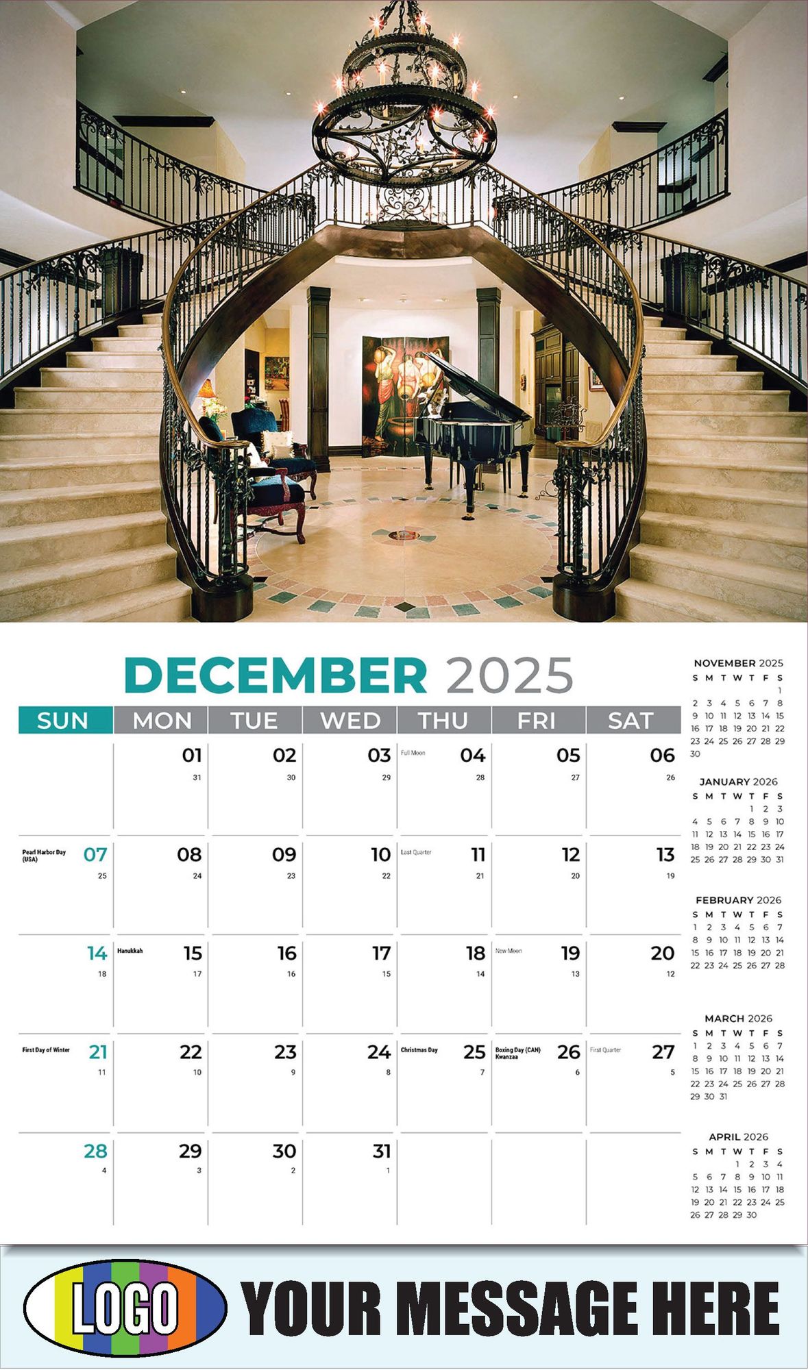 2026 Decor and Design Business Promotional Calendar